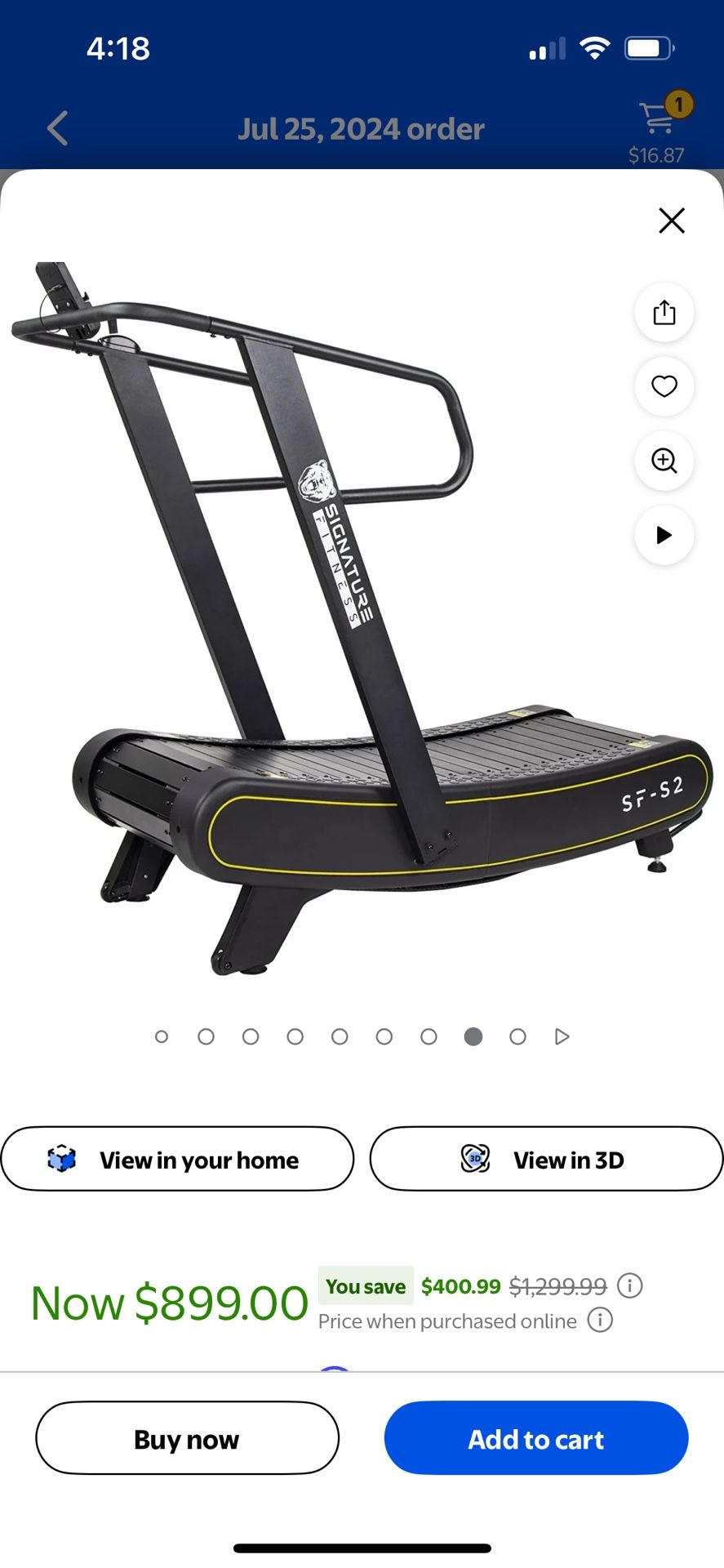 Manual Treadmill (3 Level Resistance)