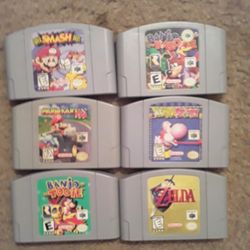 Selling 6 Nintendo 64 Games 