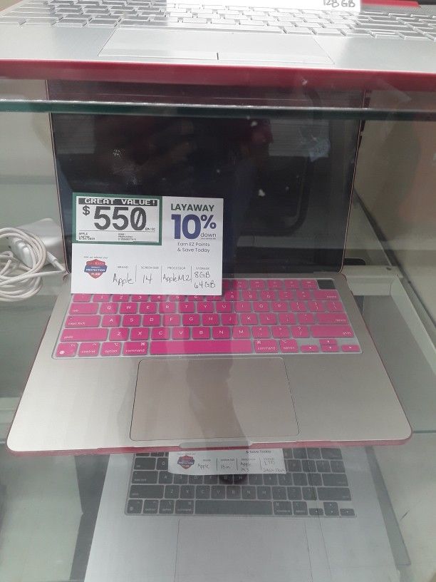 Pink Apple Laptop
