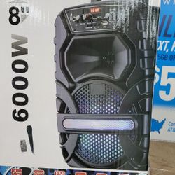 New Bluetooth Speaker Rechargeable DJ Karaoke ALL IN ONE 