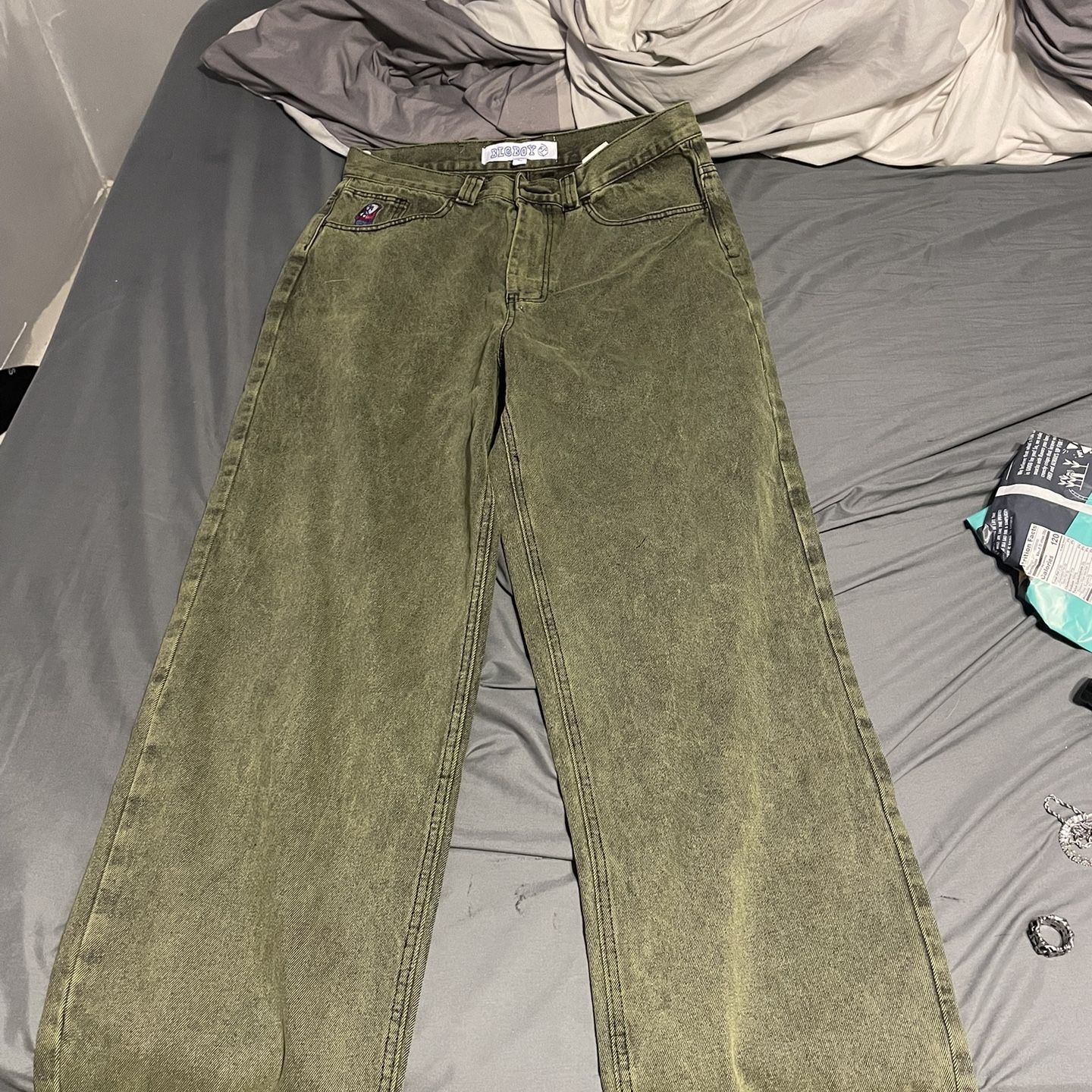 Polar Skate Co Big Boy Jeans Green Size Large Mens for Sale in 
