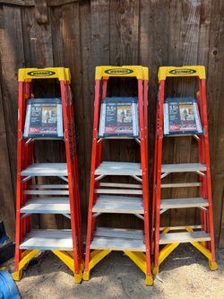 5.5 Foot Ladders 300LB load capacity (10.4ft reach)