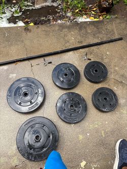 Weights with bar
