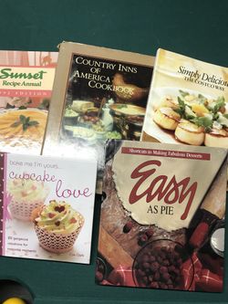 5 cookbooks,4 hardcover.