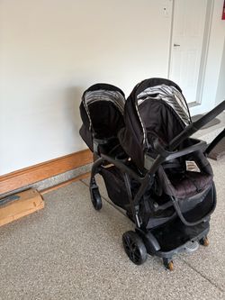 Double Baby Stroller Side by Side Graco Duo