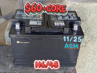 AGM Car Battery Group Size 48/H6