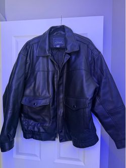 Basic Editions Men's Faux Leather Jacket