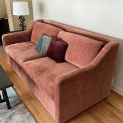 Crate & Barrel Notch 79" Queen Sleeper Sofa - Cleaned & Comfy - Nice Condition - Delivery Available 