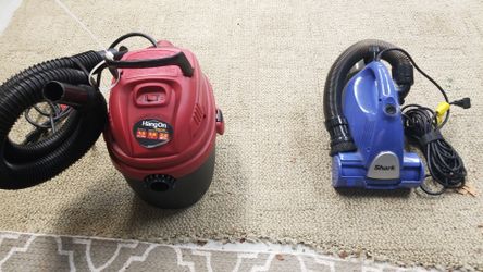 Shop vac and shark vac