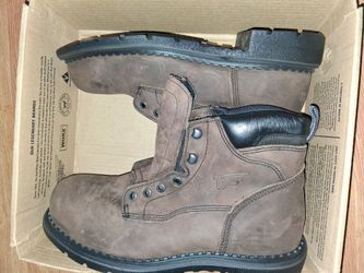 Red Wing Work Boots Brown Leather