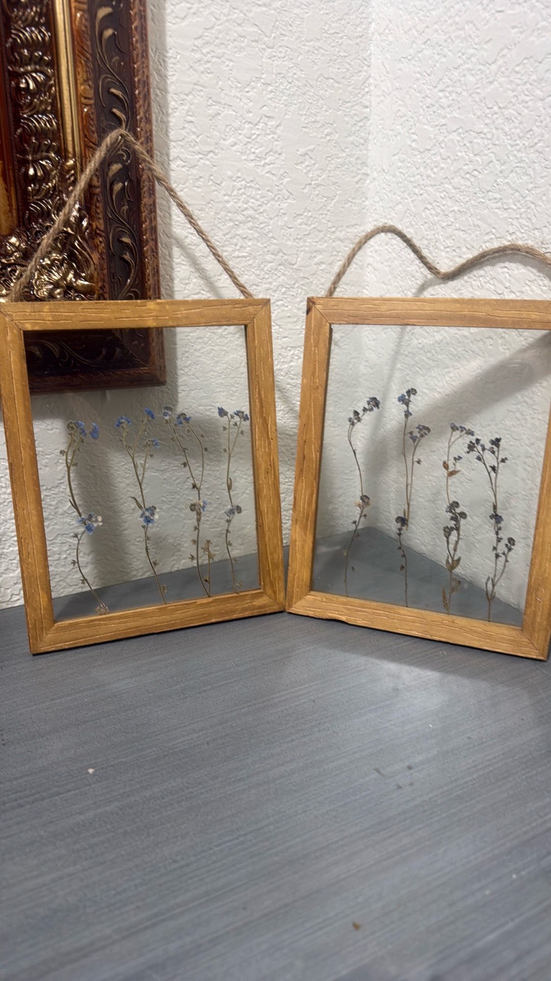 Medium dried flower frames home decor