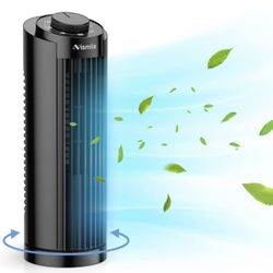 Oscillating Fan, Desk Table Fan with 3 Speeds, Quiet Cooling, Tower Fans with 70° Oscillation (X0033YL65J)