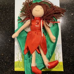 FAO Schwarz Birthstone Fairies Collection Ruby July Plush Doll