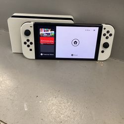 Nintendo Switch (OLED) With Base And Charger 