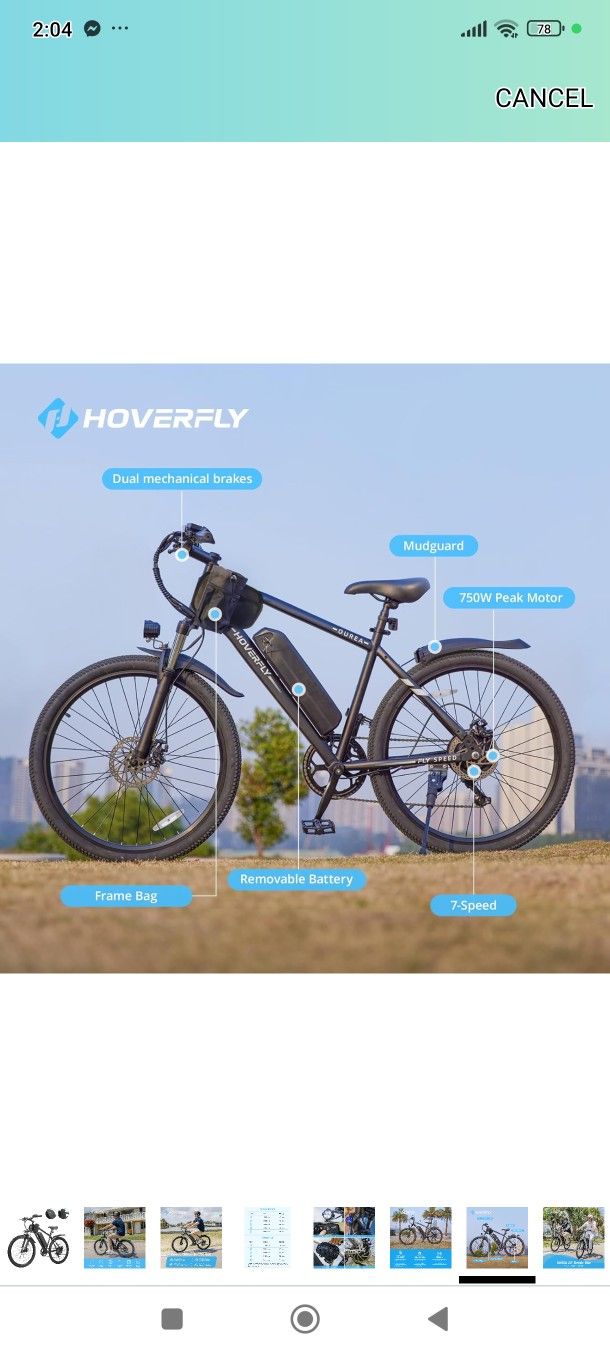 New Hoverfly Ourea 48V 750w 25+mph All Terrain Class
