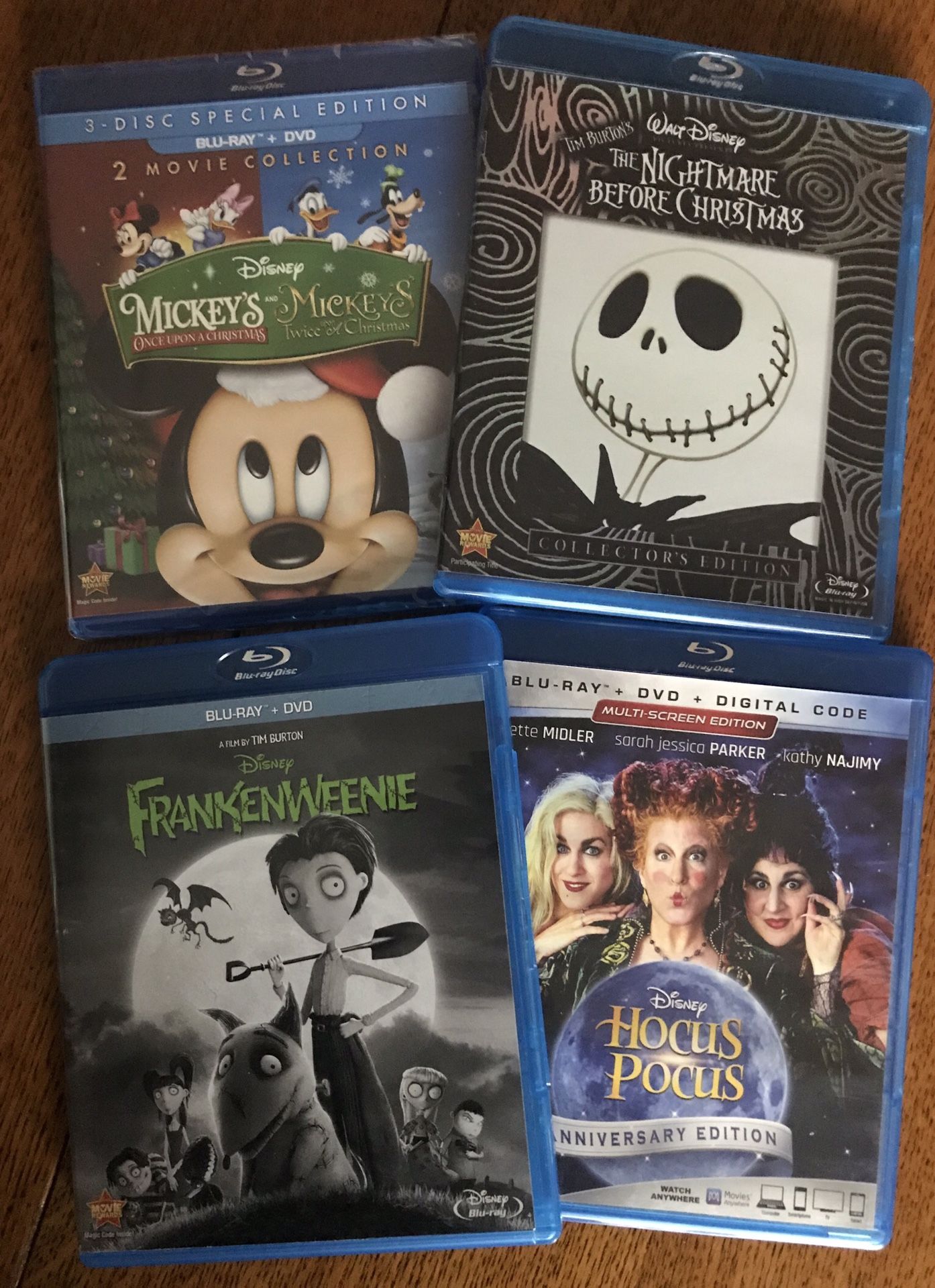 Disney marvel Harry Potter the Star Wars movies Bluray 3D and dvd collectibles