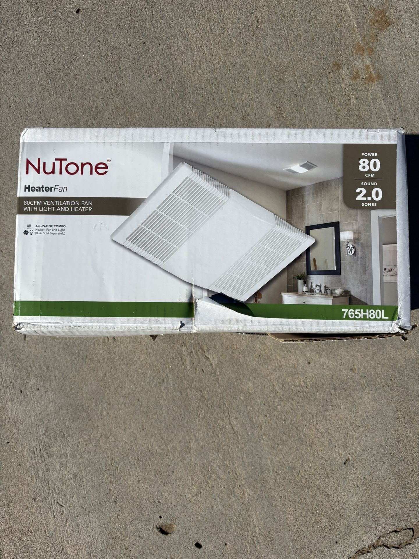 Bathroom Fan and Heater Combo