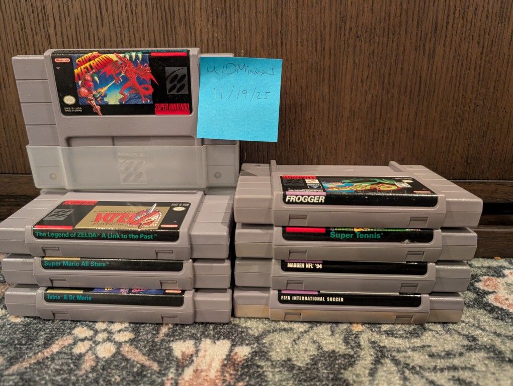 Super Nintendo Game Bundle