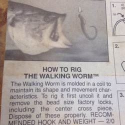 Bass Fishing Lure The Walking Worm