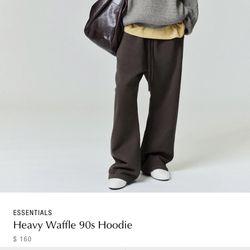 Essentials Waffle Knit Hoodie XL