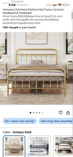 Full size bed almost brand new
