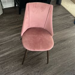 2 Pink Dining Chairs
