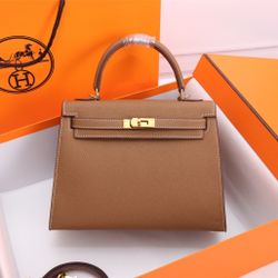 HERMES girls' beige handbag
