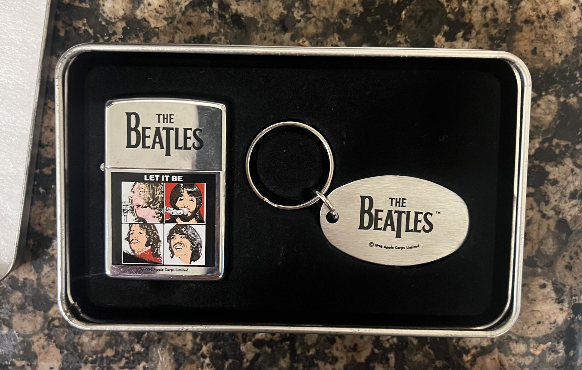 Vintage 1996 Beatles Let It Be Zippo Collectable Set 