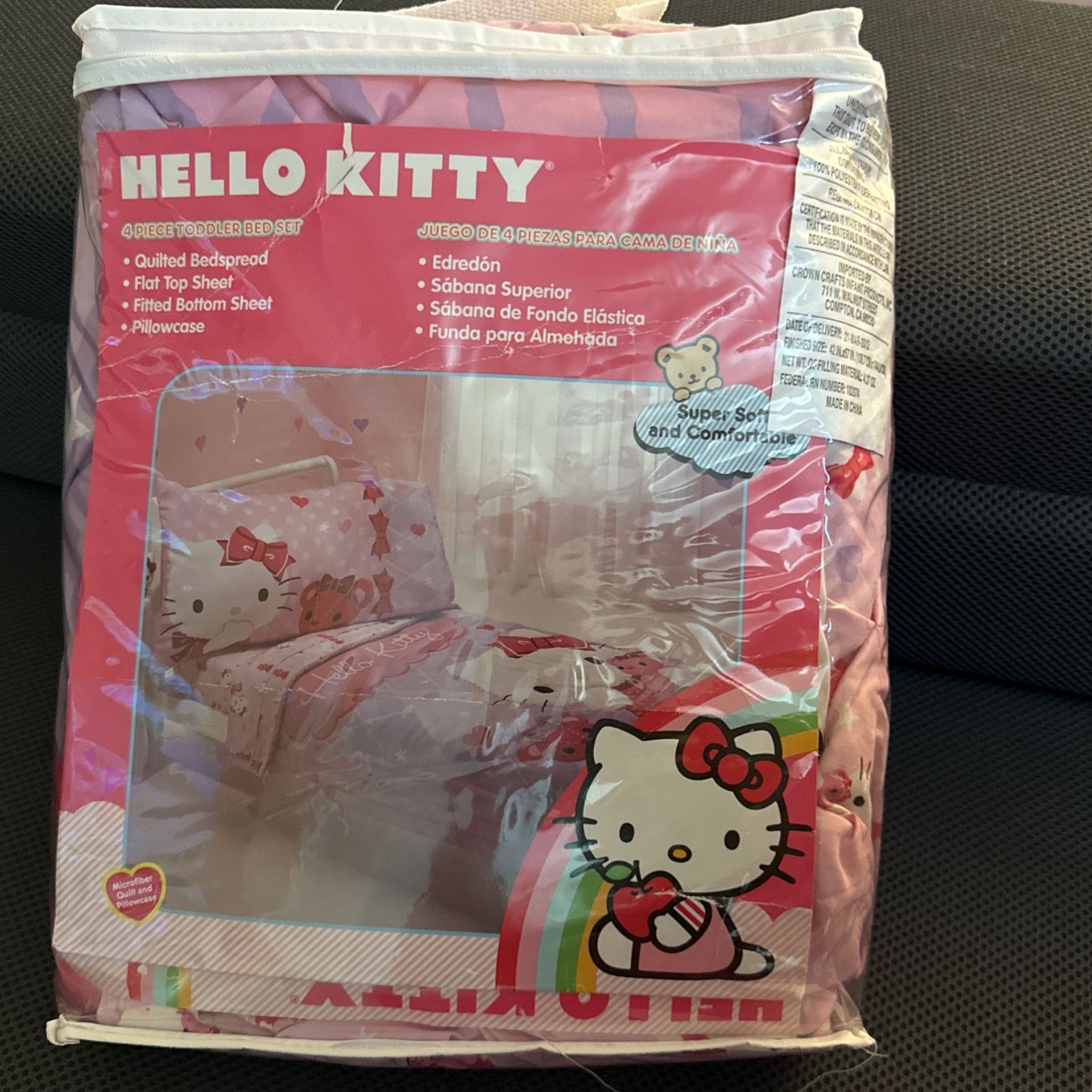 Hello Kitty Toddler Bed Set