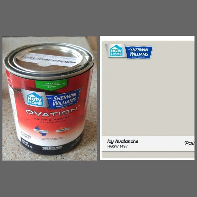 3/4 Quart Sherwin Williams Interior Paint - Icy Avalanche