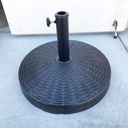 (NEW) $45 Heavy Umbrella Base 20 Inches Round 55lbs Patio Stand Outdoor Garden Market