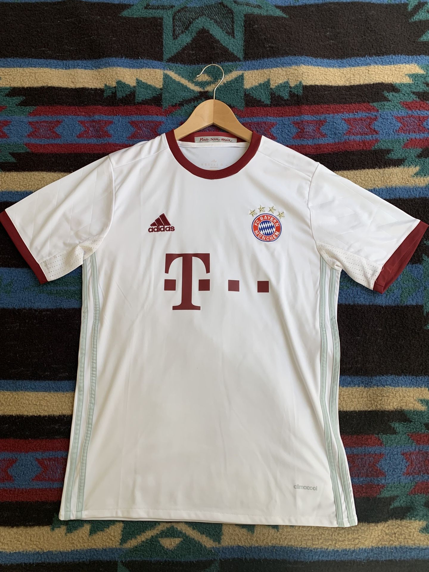 Bayern Munich 2016-17 Third Jersey White Adidas Size M