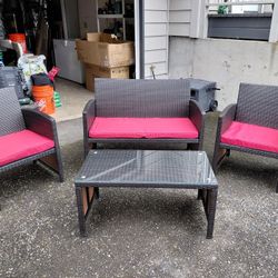 Wicker Patio Furniture Set 