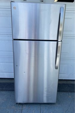 G.E Stainless Steel Fridge (Delivery)