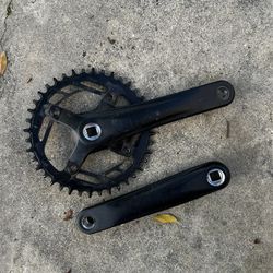 Prowheel  Microshift Sword Square Taper 10 Speed 1X Crankset 170mm length