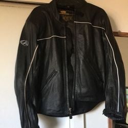 AGV SPORT LEATHER JACKET MEDIUM MOTORCYCLE