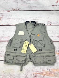 Mens Fly Fishing vest 19 Pocket Utility tackle Vest sz XXL Classic