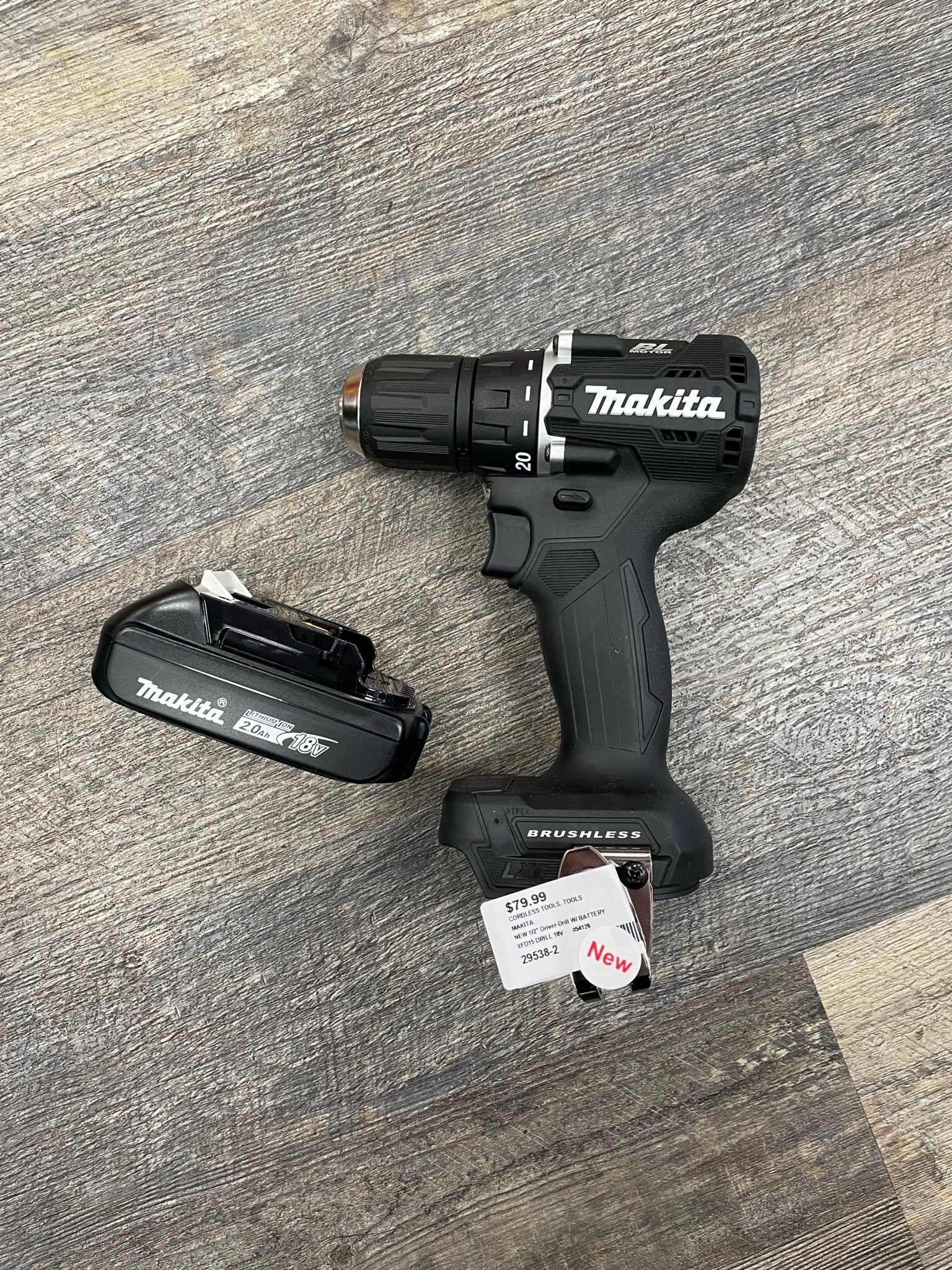 Makita XFD15 18V LXT Lithium-Ion Compact Brushless 1/2" Drill/Driver with Battery