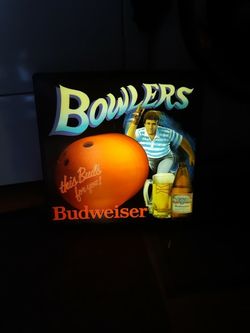 Budwiser Sign Bowling