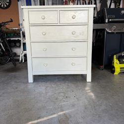 Pottery Barn Kids White 5-Drawer Dresser