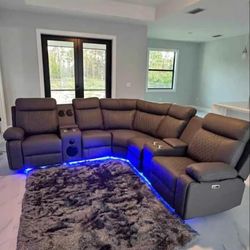 Reclining Sectional Sofa. Ask For Price 