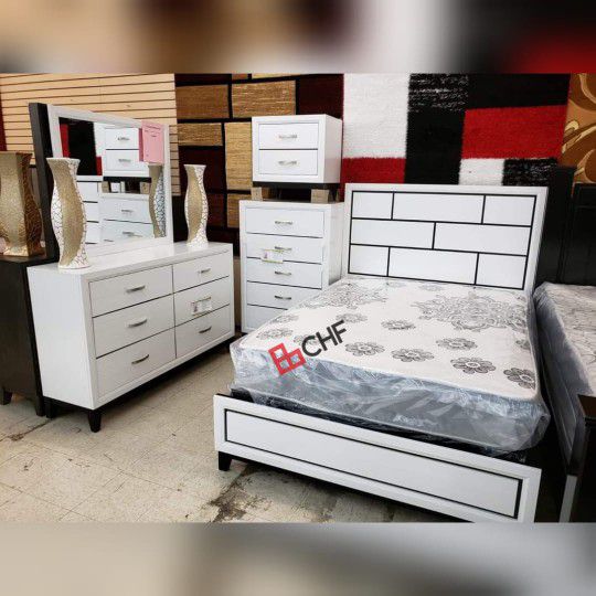 4 Pc Queen Or King Size Bedroom Set 