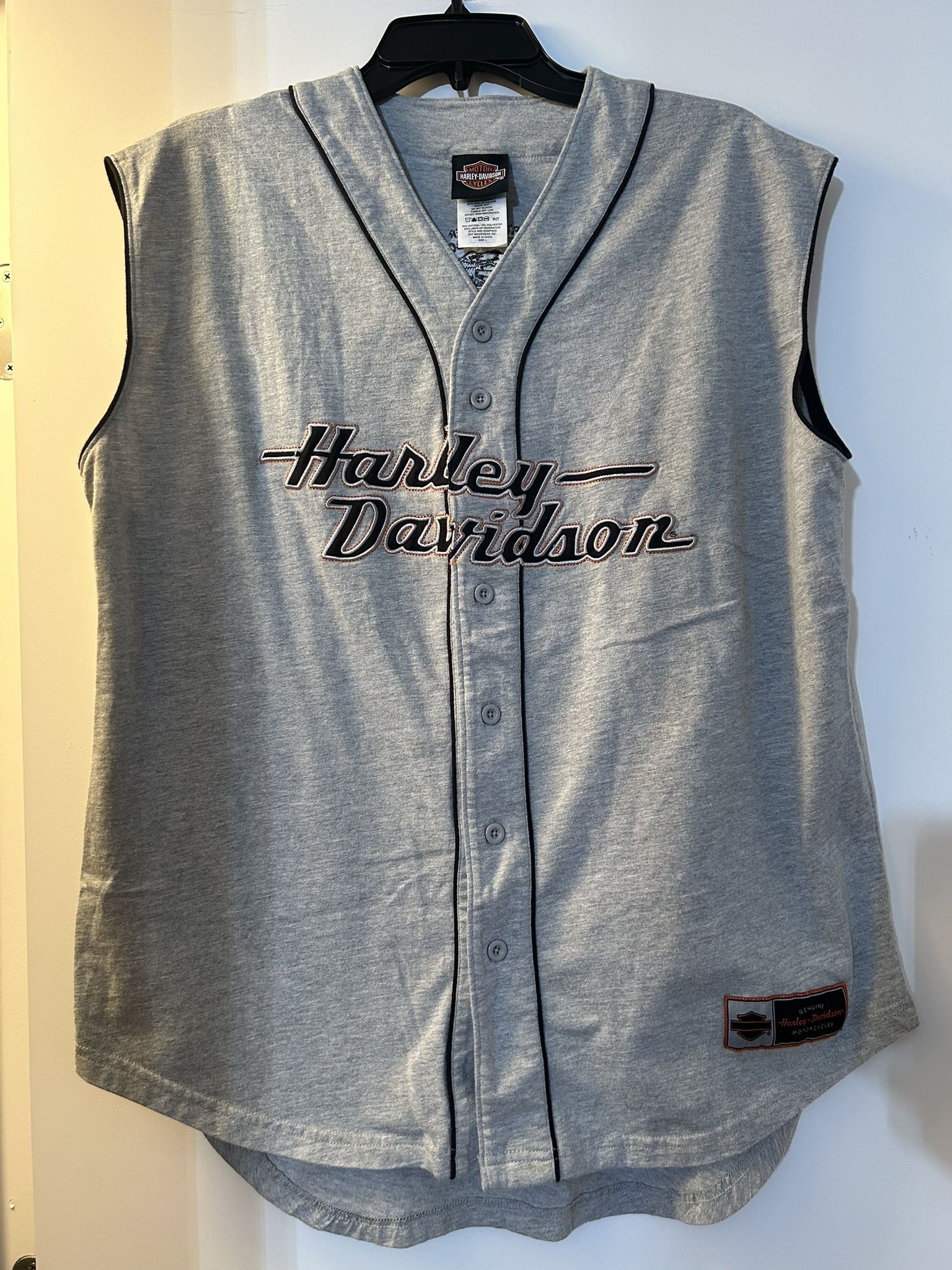 Vintage 2010 Harley Davidson Motorcycle Baseball Style Stop Men’s Size Large