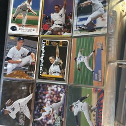 Baseball Card Page Lot 