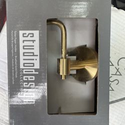 Brushed Gold Toilet Paper Holder