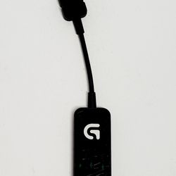 Logitech G430 Surround Sound USB Adapter Model A-00061 7.1 Surround Sound 3.5 mm. The image shows a Logitech USB adapter, specifically the Logitech G4