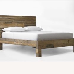 West Elm Emmerson Reclaimed Wood Queen Bed Frame