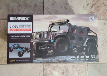 1:12 Scale 4WD Waterproof Remote Control Car with Two Rechargeable
Batteries