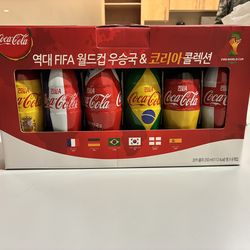 Rare 2014 FIFA Korean made Coke bottles
