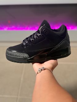 air jordan retro 3’s " black cats"